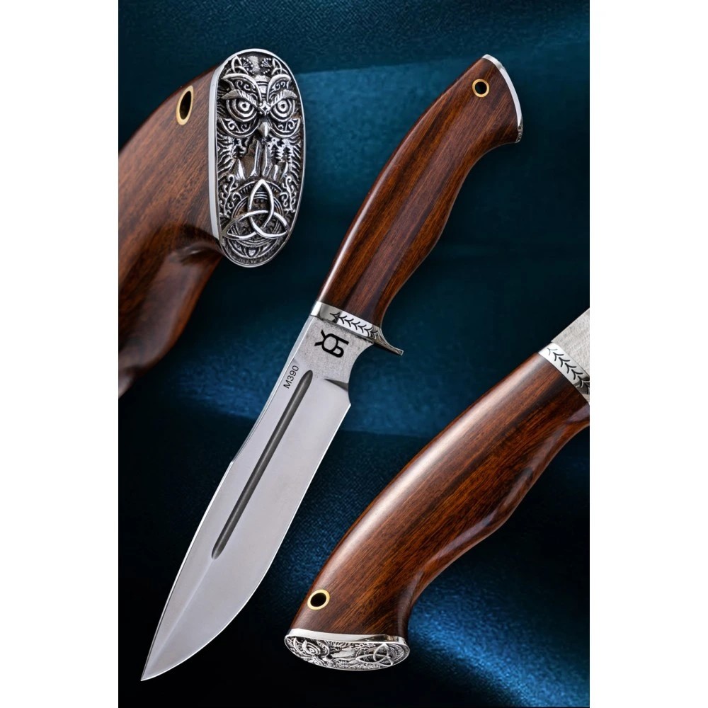 foto Pevn� loveck� n�� SOK M390, pr�kov� ocel, pou�tn� d�evo Iron Wood